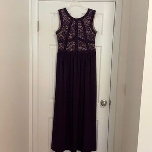 Deep purple formal gown